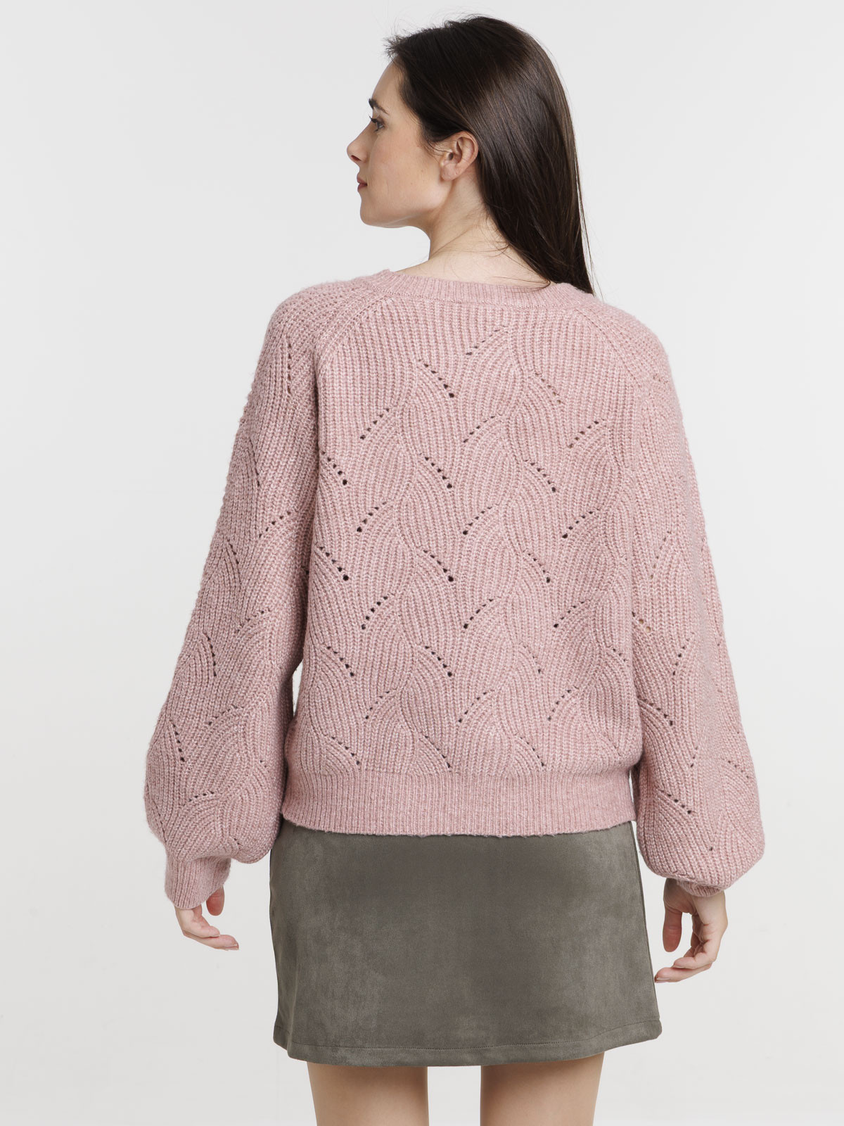 Gilet boutonné col rond femme