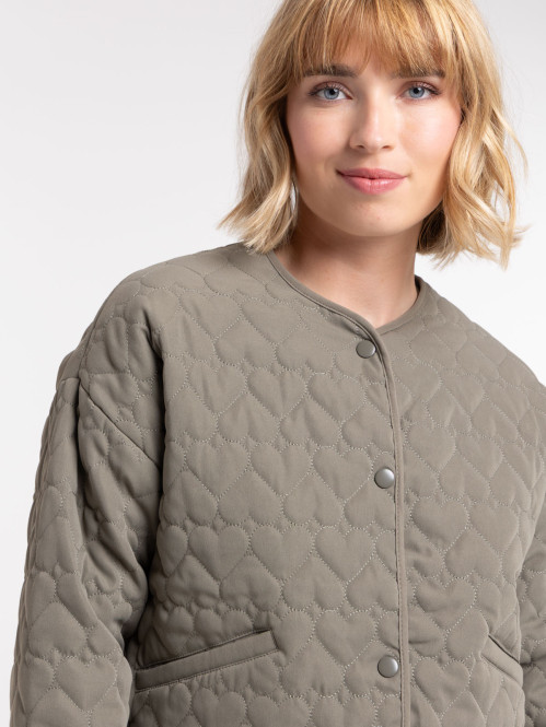 Veste matelassé coeur femme