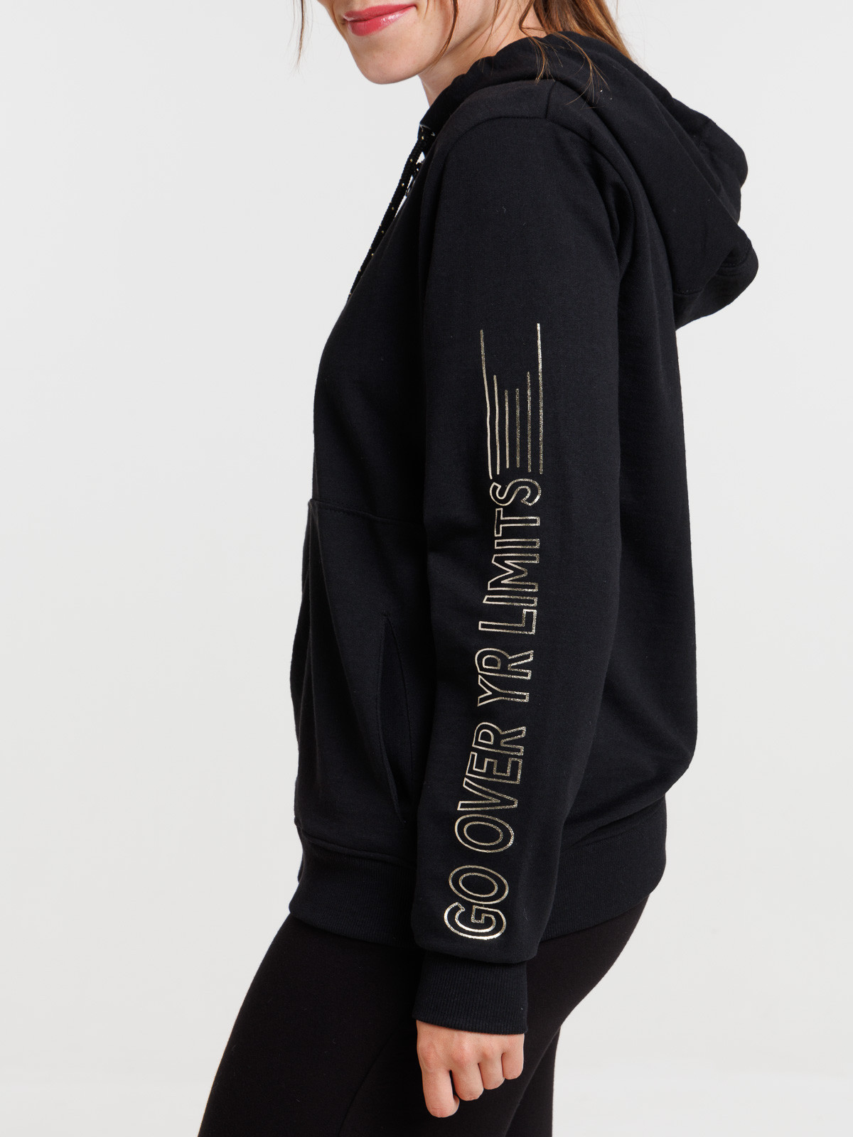 Sweat à capuche sport noir femme Sweat à capuche sport noir femme