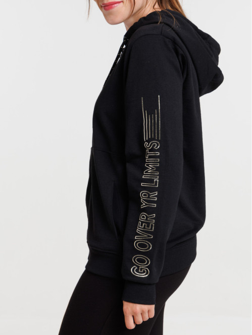 Sweat à capuche sport noir femme Sweat à capuche sport noir femme