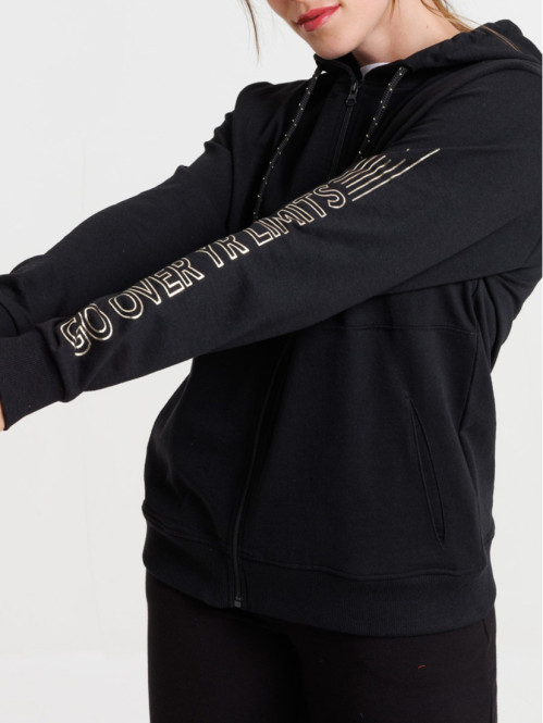 Sweat à capuche sport noir femme Sweat à capuche sport noir femme