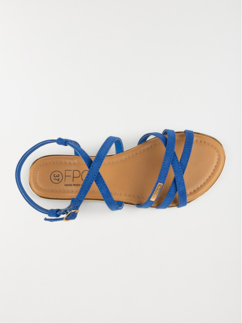 Sandales plates bleues femme (36-41) Sandales plates bleues femme (36-41)