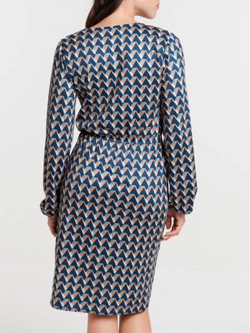 Robe imprimée graphique femme