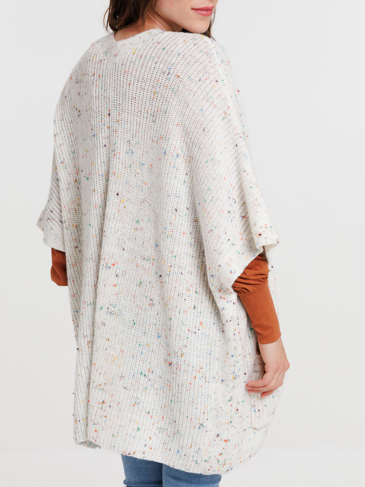 Gilet écru poches femme