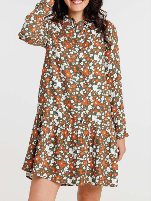Robe chemise imprimée...
