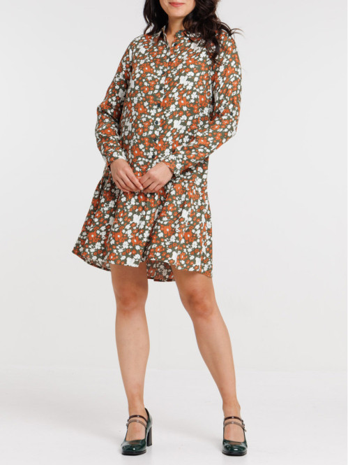 Robe chemise imprimée...