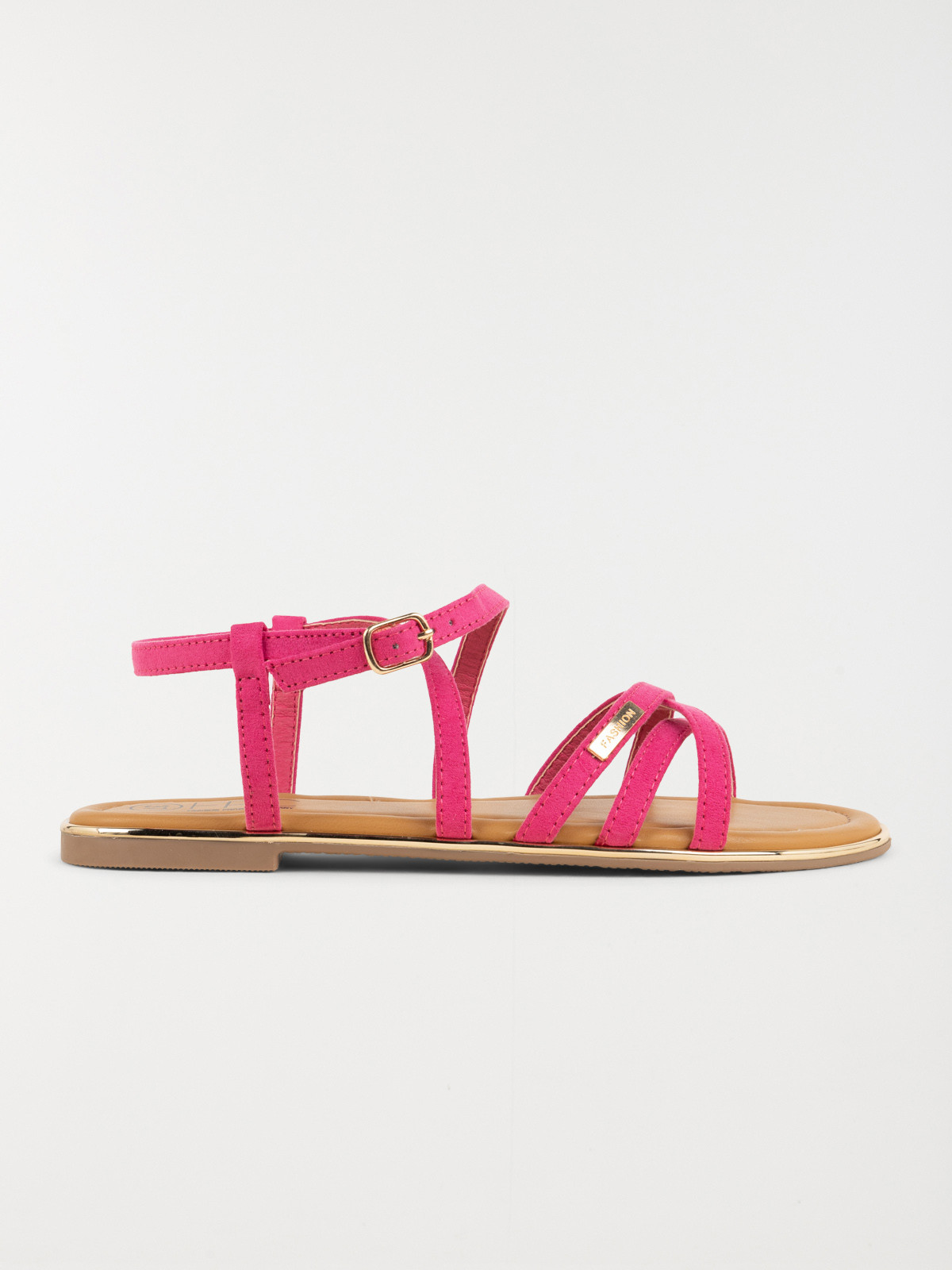 Sandales plates femme fushia (36-41)