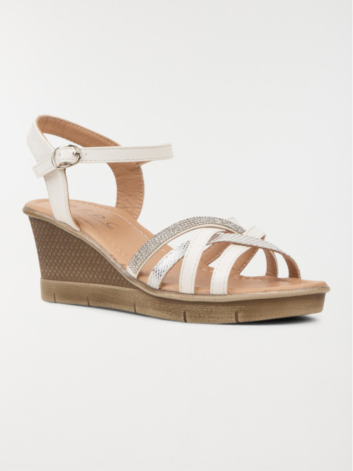 Sandale blanche brides...