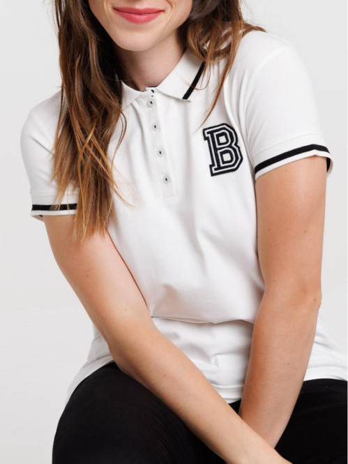 Polo coloris écru femme