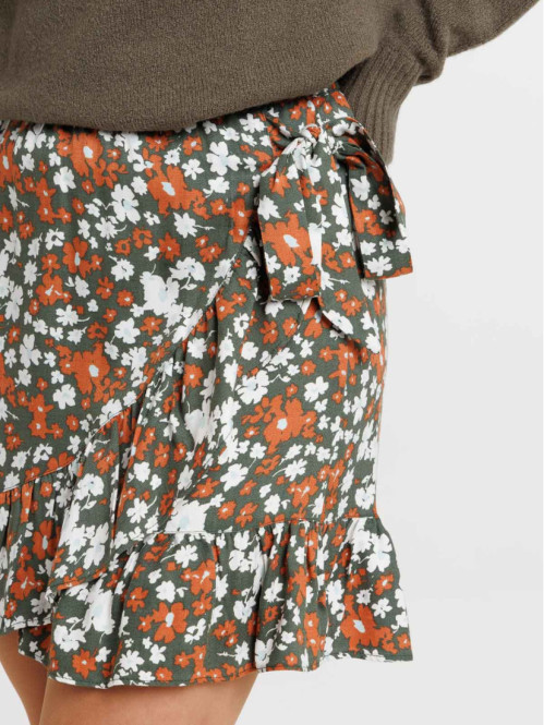 Jupe courte fleurie femme