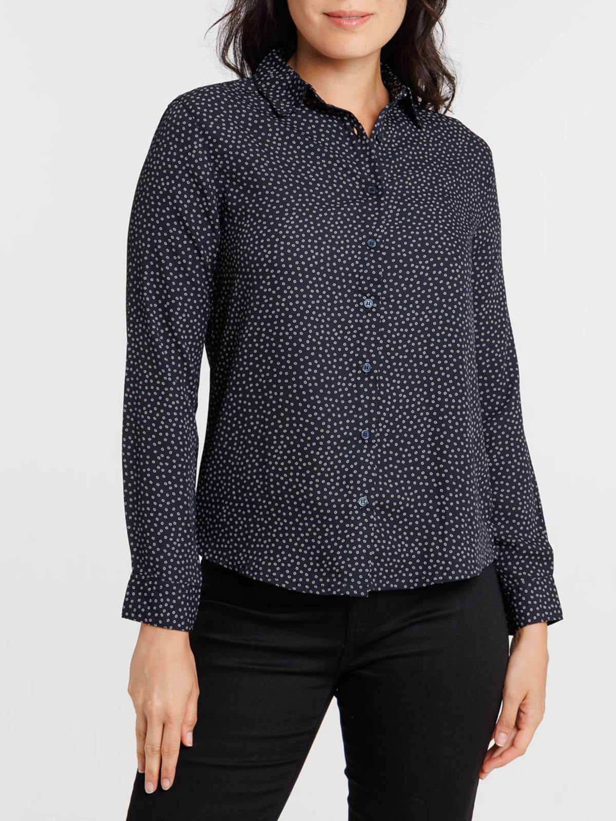 Chemise graphique marine navy femme Chemise graphique marine navy femme