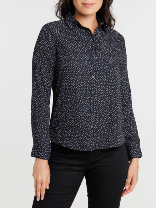 Chemise graphique marine navy femme Chemise graphique marine navy femme