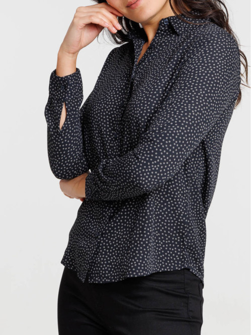 Chemise graphique marine navy femme