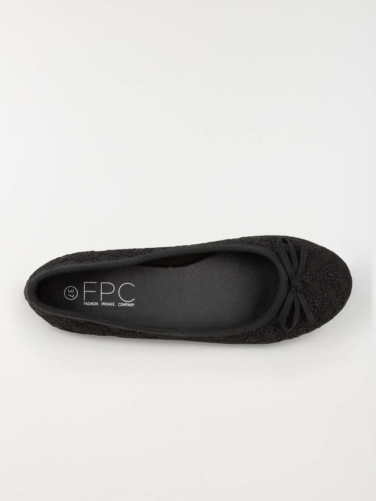 Ballerine dentelle noire femme (36-41) Ballerine dentelle noire femme (36-41)