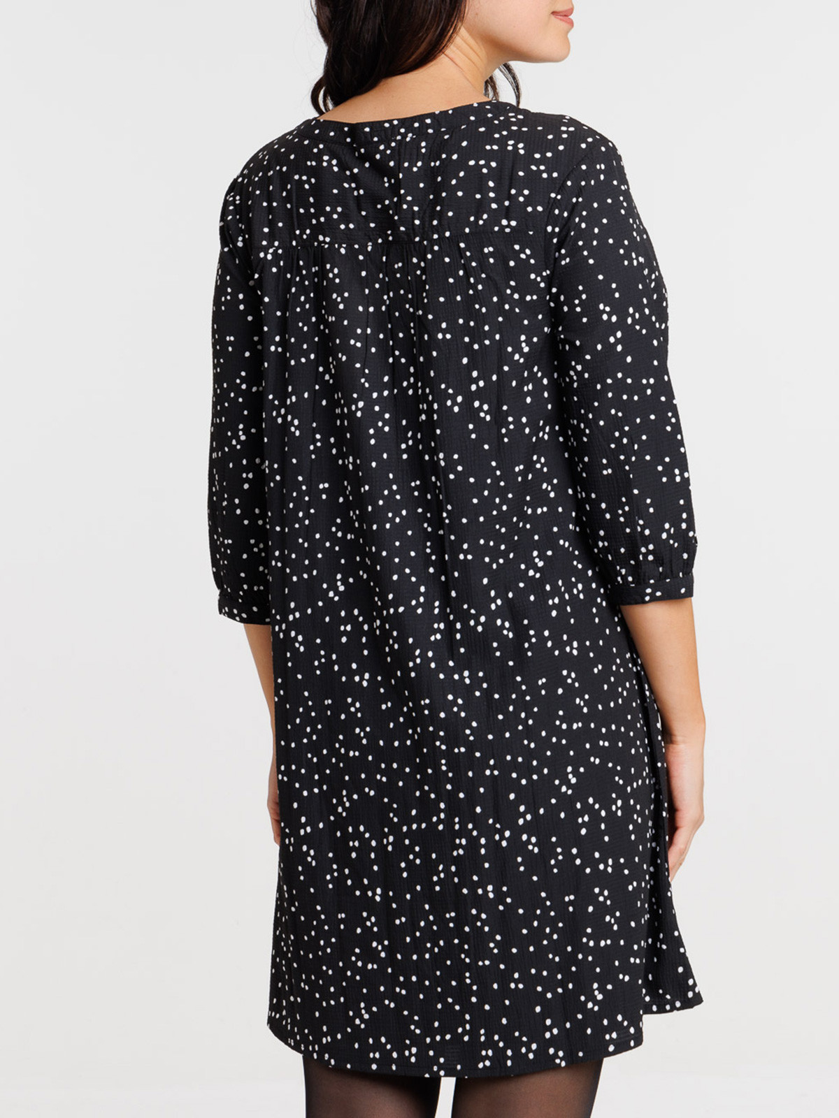 Robe à pois noire femme Robe à pois noire femme