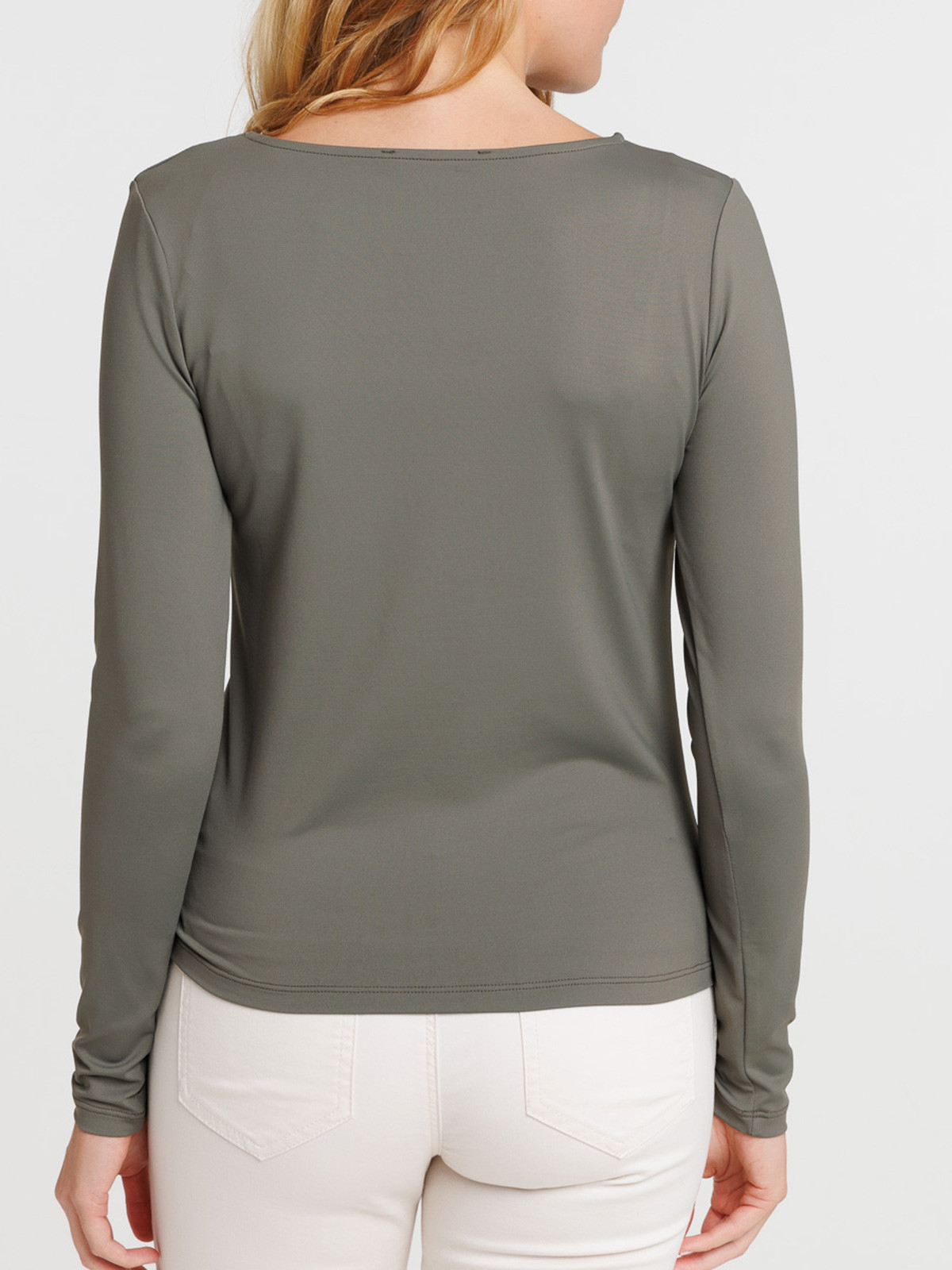 T-shirt urban kaki manches longues femme