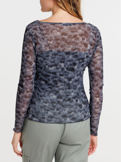 T-shirt résille manches...