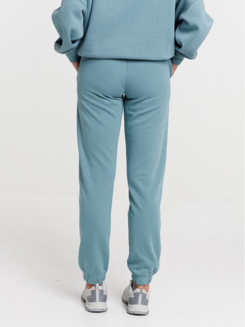 Pantalon molleton vert de gris femme