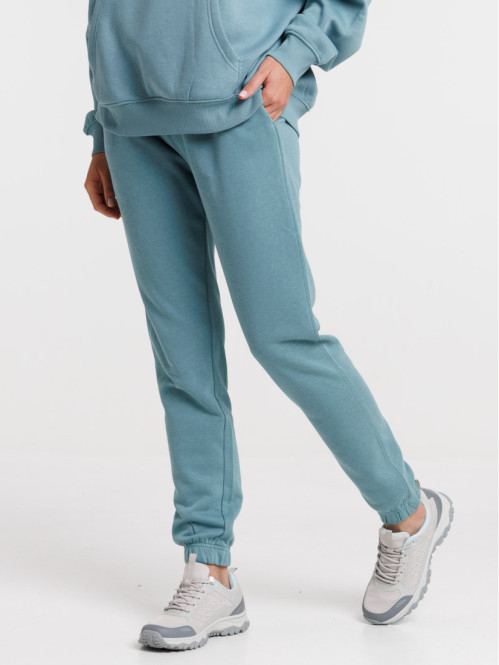 Pantalon molleton vert de gris femme