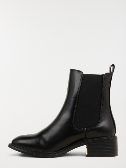 Bottines plates noires...