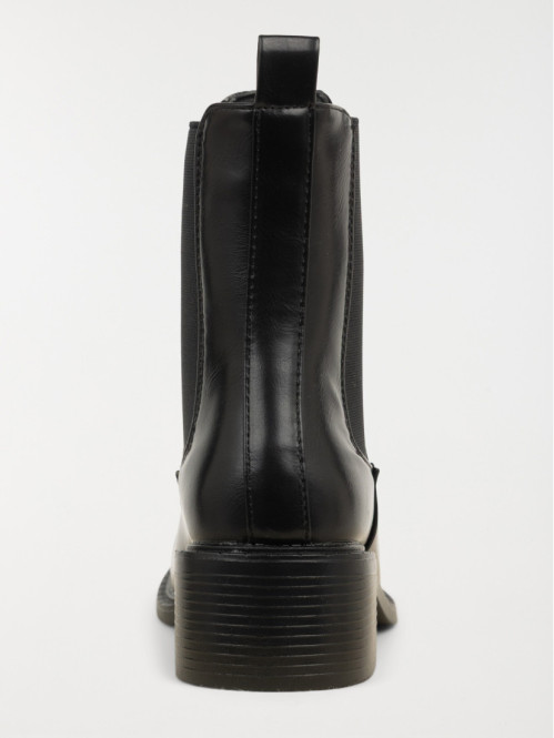 Bottines plates noires...