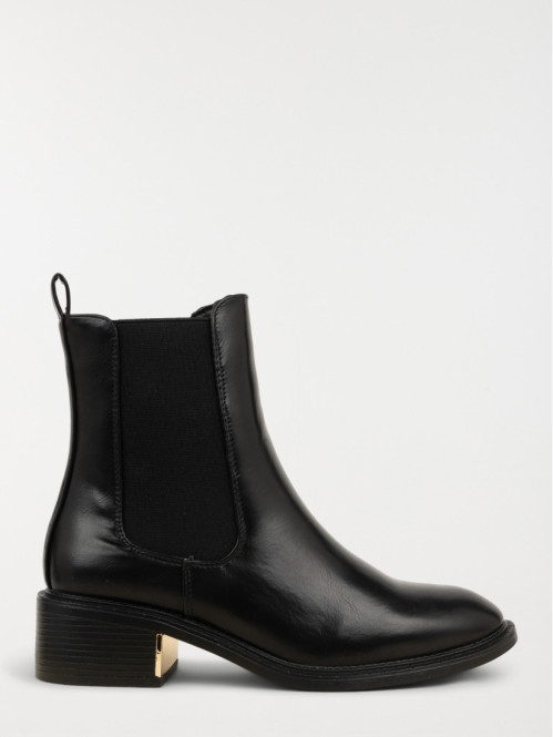 Bottines plates noires femme (36-41)