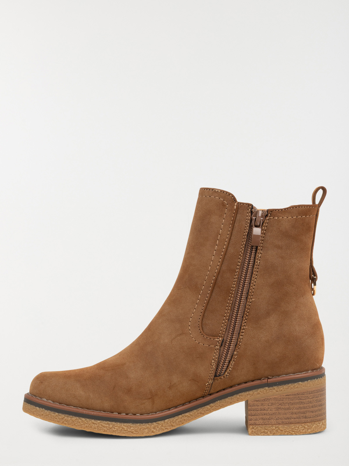 Bottine à talon marron femme (36-41) Bottine à talon marron femme (36-41)