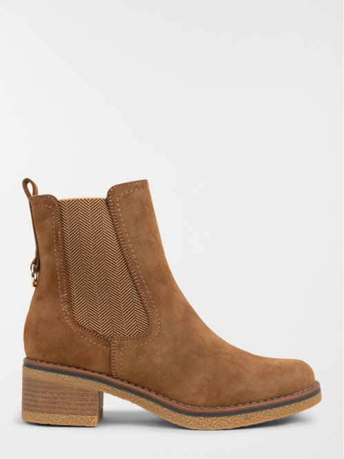 Bottine à talon marron femme (36-41)