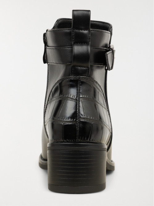 Bottines noires à talon...