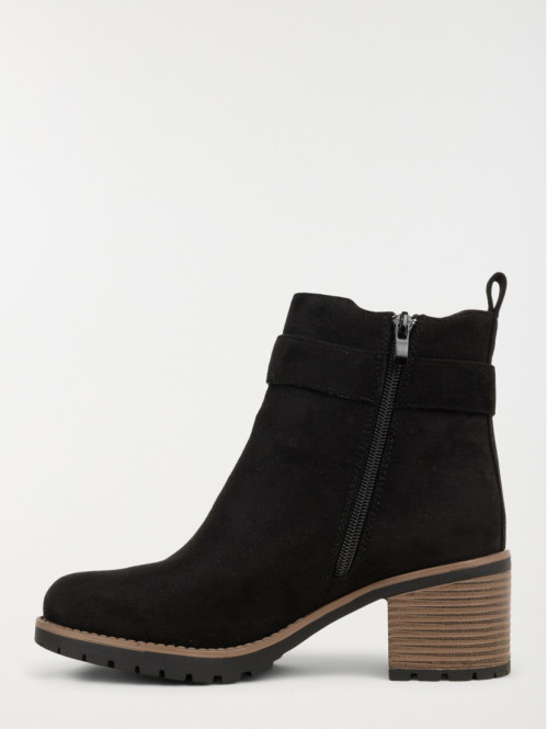 Bottines suédine à talon...