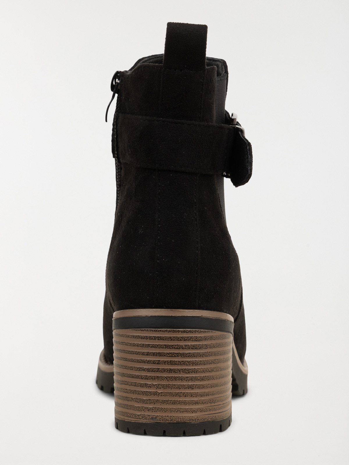 Bottines suédine à talon femme (36-41)