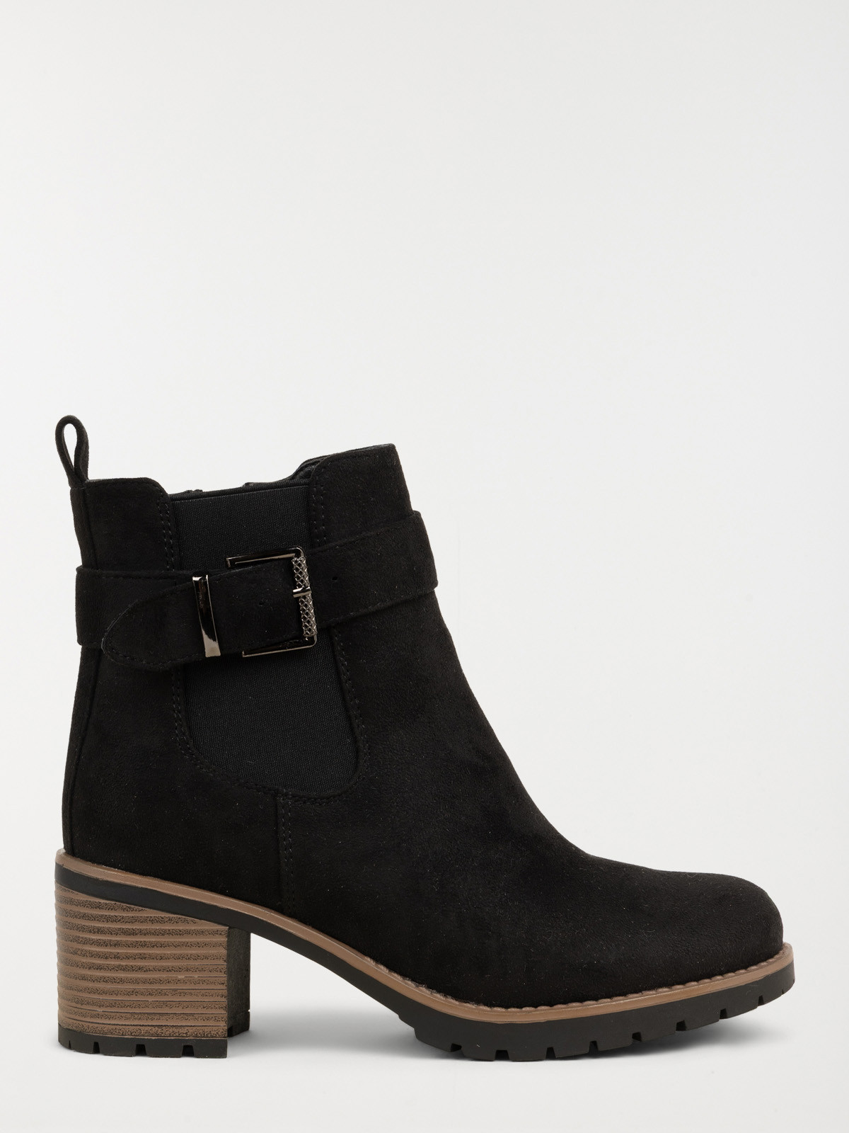 Bottines suédine à talon femme (36-41)