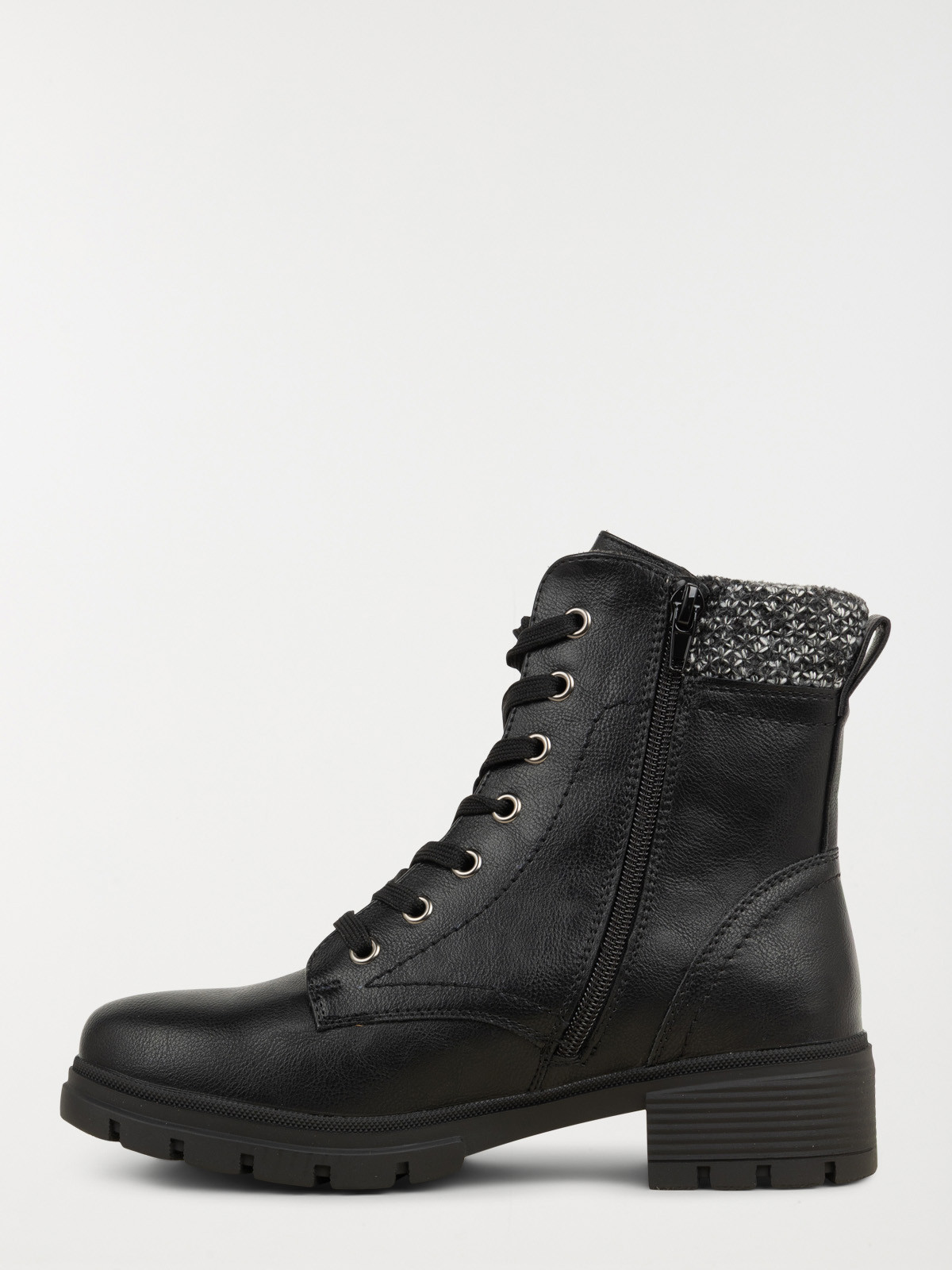 Bottines à lacet noires femme (36-41)