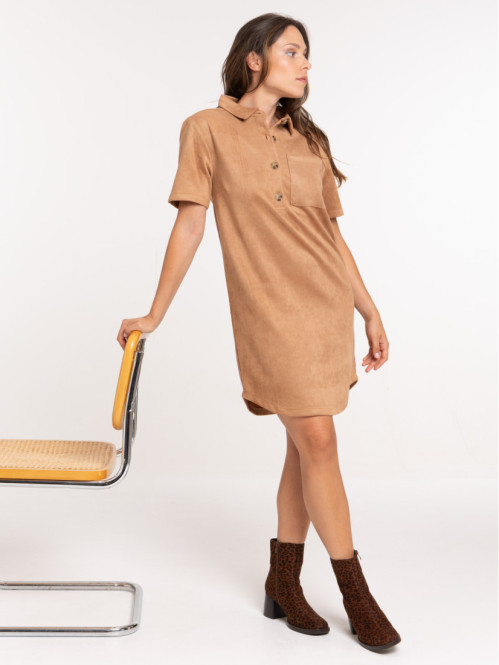 Robe suédine femme