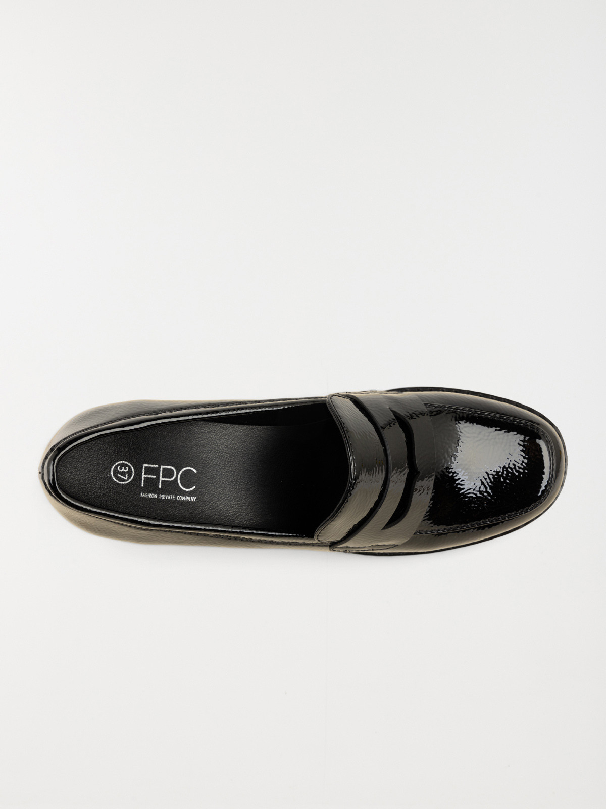 Mocassins vernis à talon femme (36-41) Mocassins vernis à talon femme (36-41)