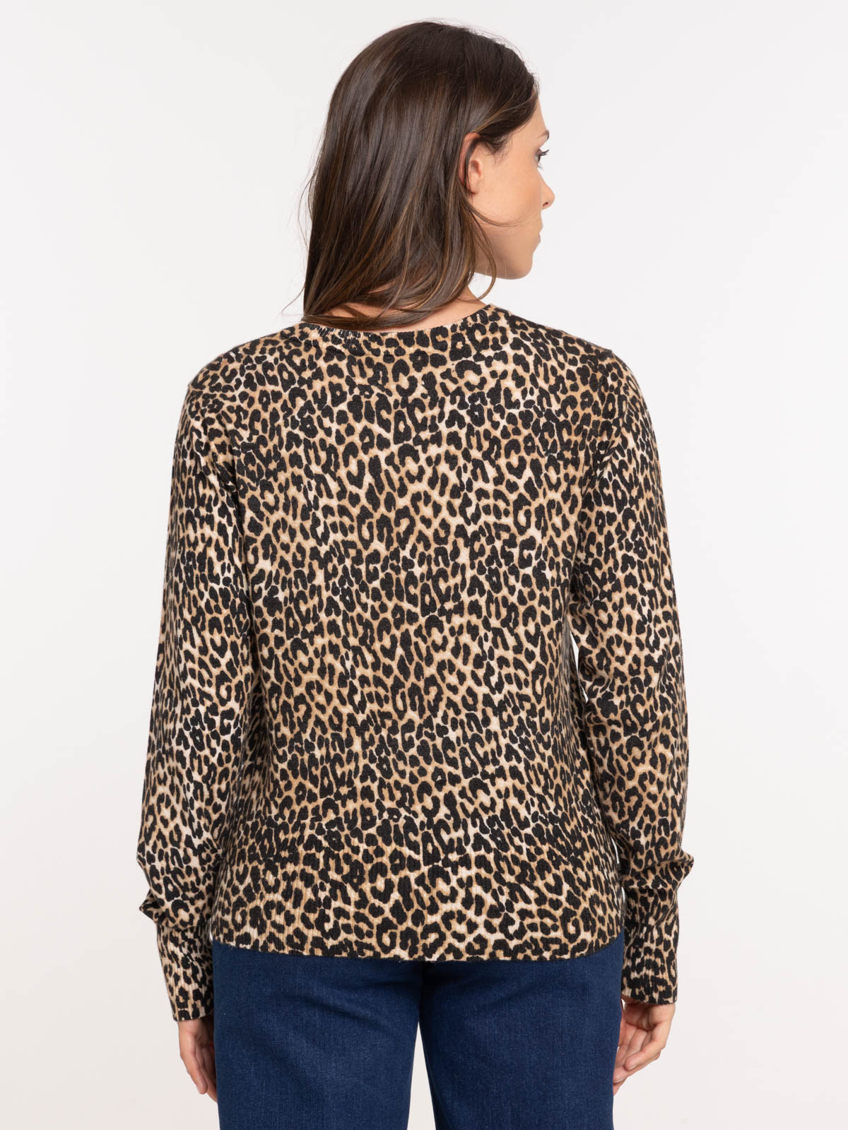 Pull léopard femme