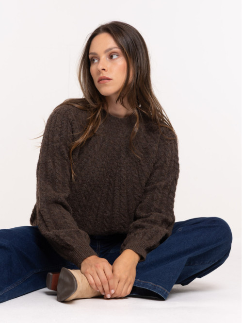 Pull col montant black...