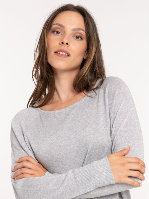 Pull fin avec fibre...