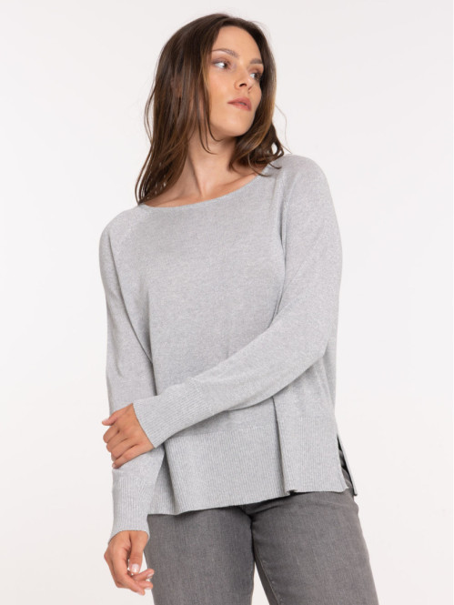 Pull fin avec fibre...