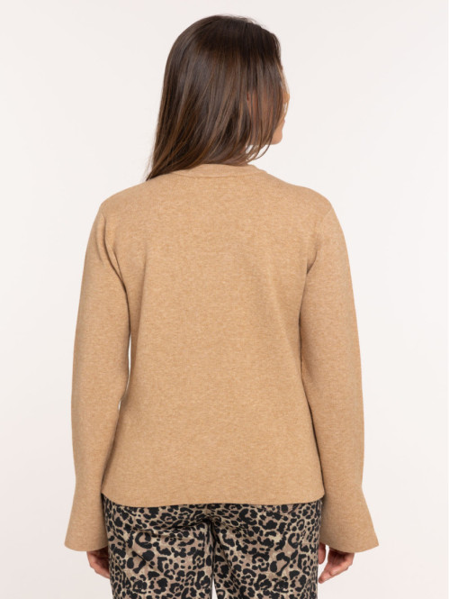 Pull manches évasées femme