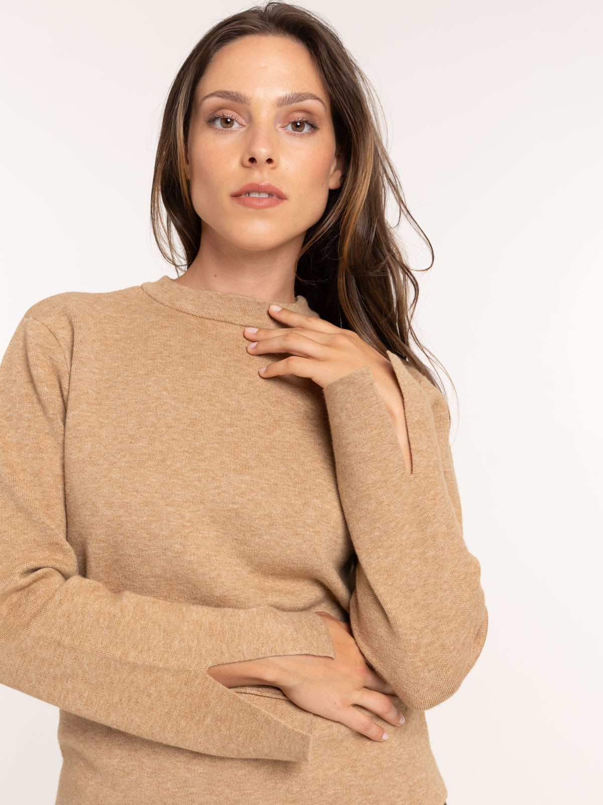 Pull manches évasées femme