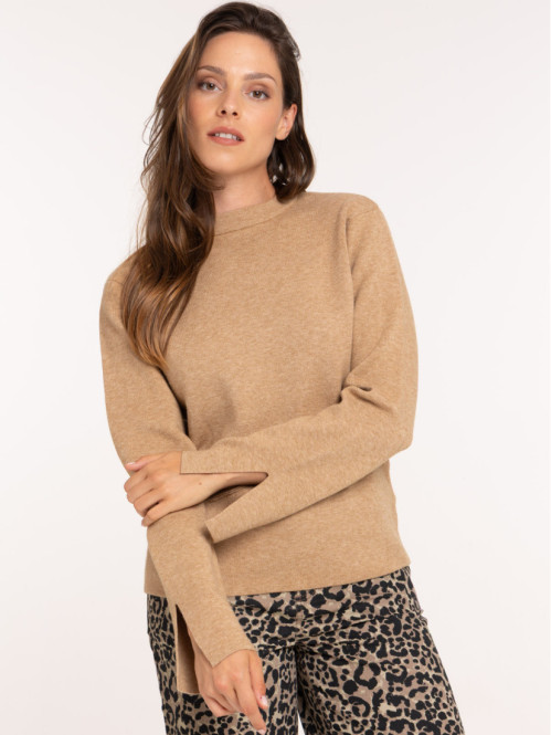 Pull manches évasées femme