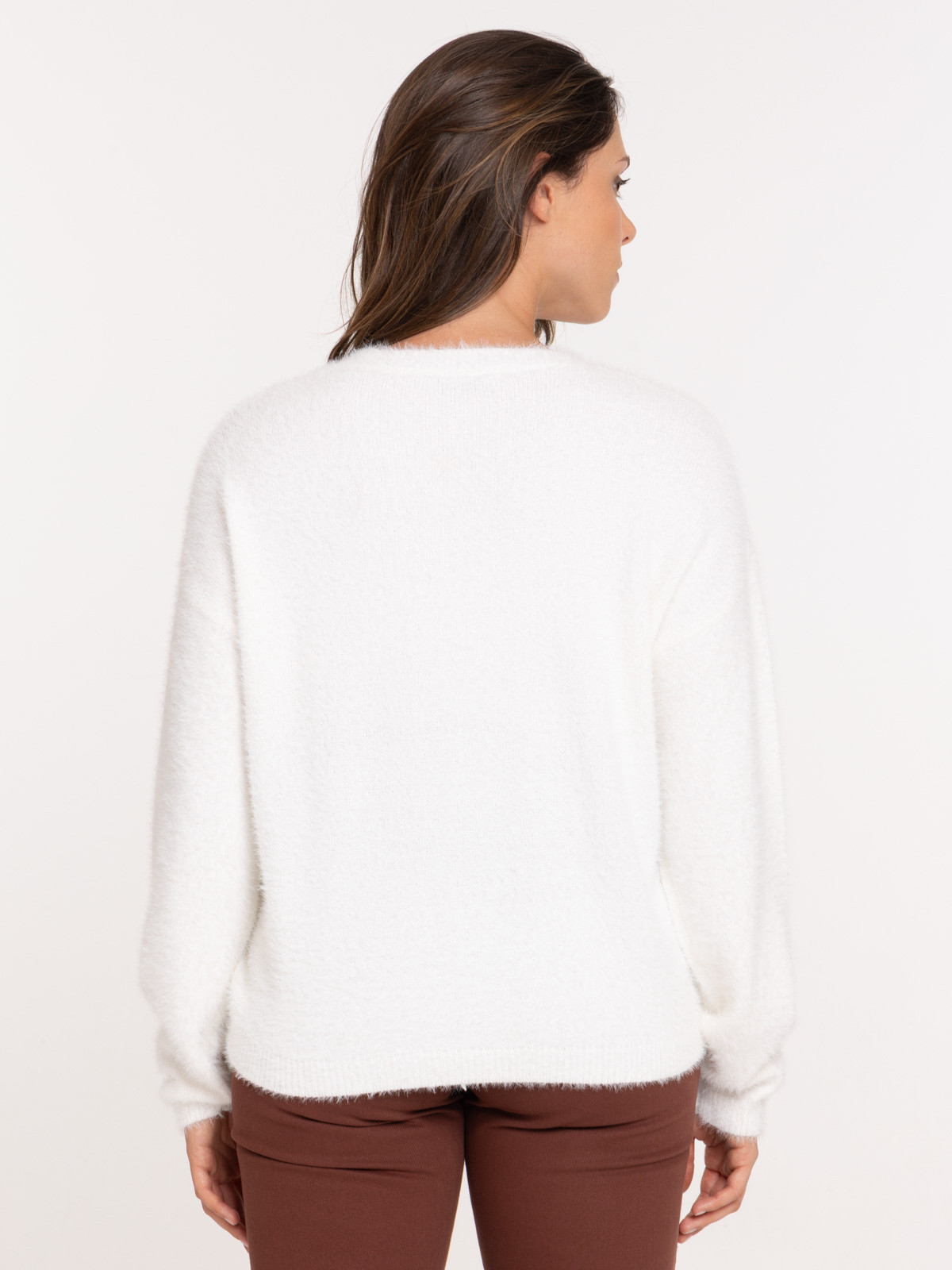 Pull love léopard femme