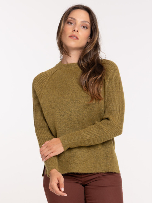 Pull coloris mousse femme
