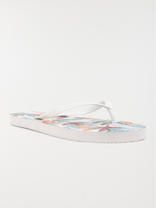 Tong motif fleuri femme...