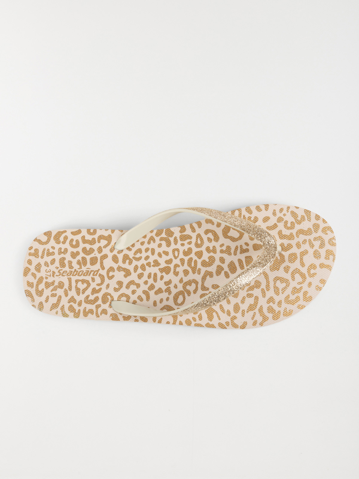 Tong leopard dore femme 36 41