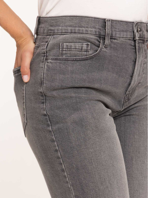 Jean mom noir femme