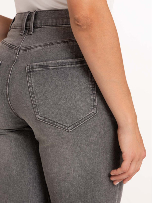 Jean mom noir femme