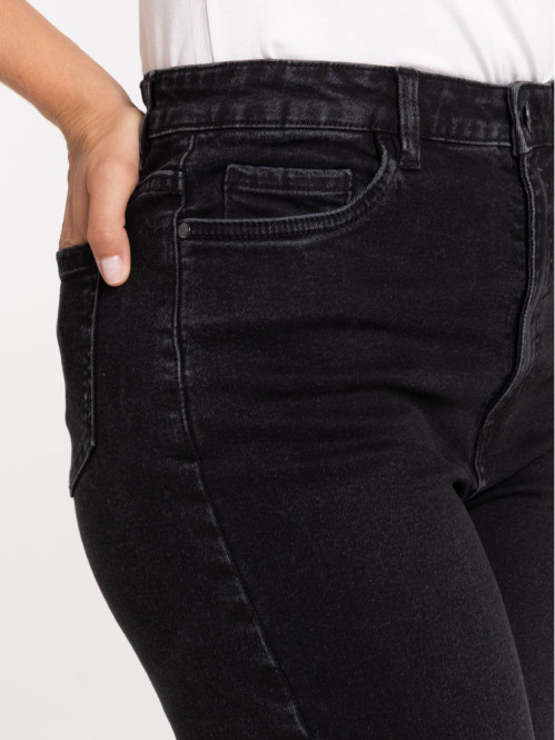 Jean regular noir femme