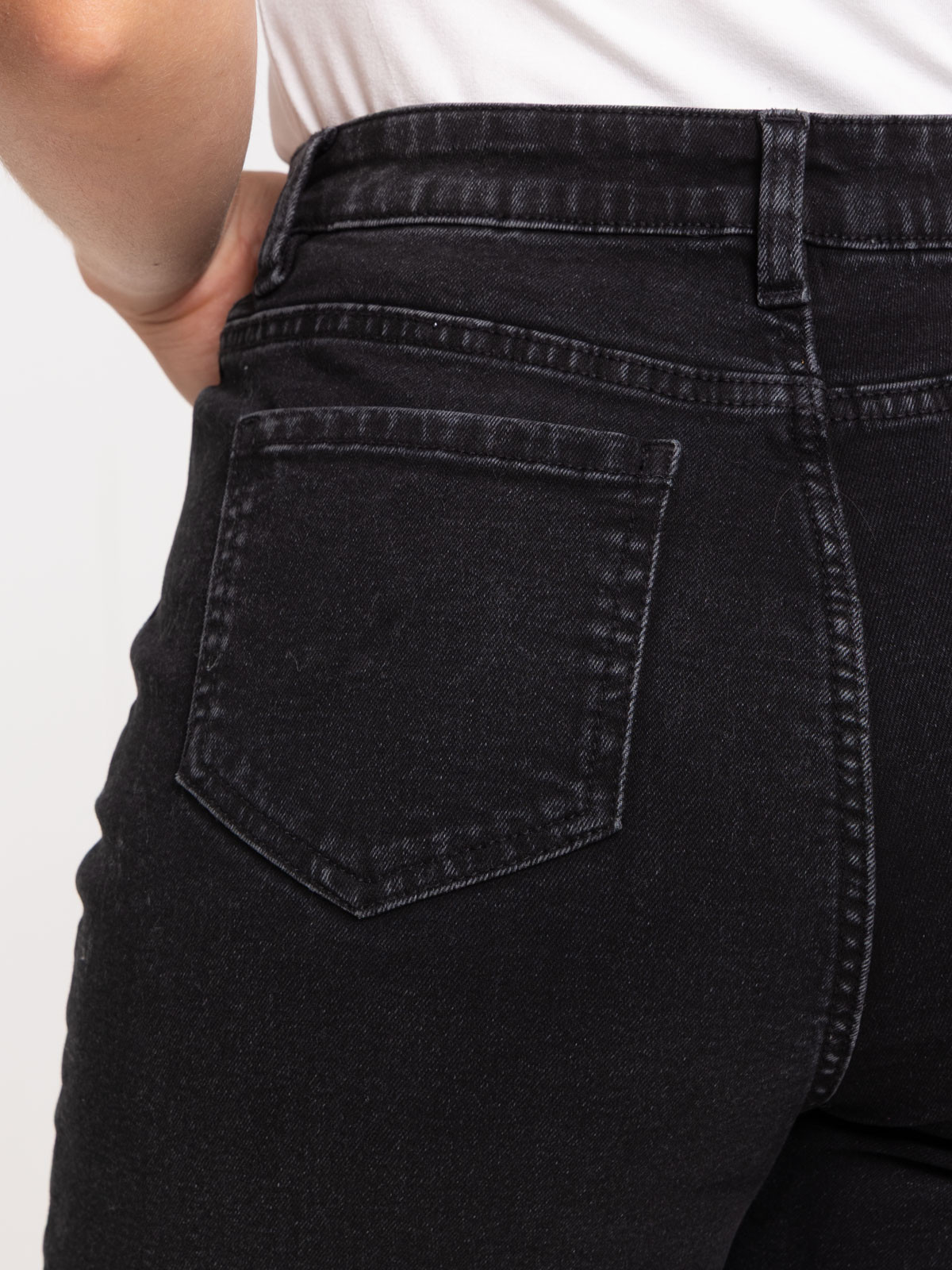 Jean regular noir femme